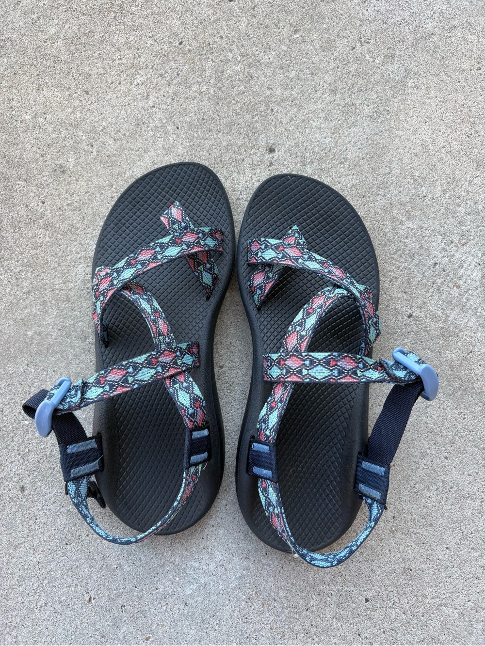 Chaco Z/Cloud 2 Sport Trace Eclipse Hiking Sandals Toe Loop Women's Size 10